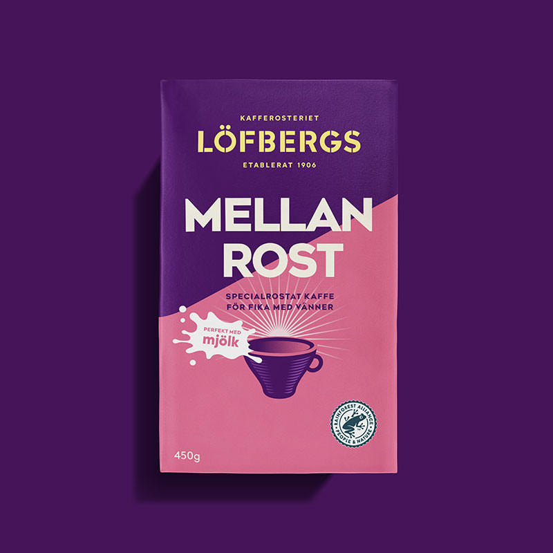 Bryggkaffe Mellanrost perfekt med mjölk 450g