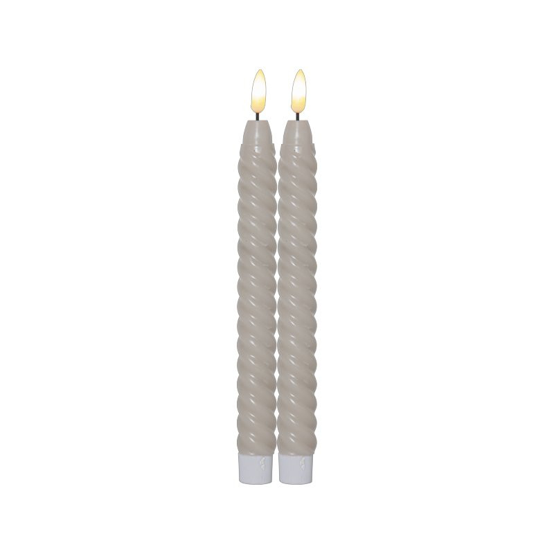 LED Antikljus 2-pack Flamme Swirl
