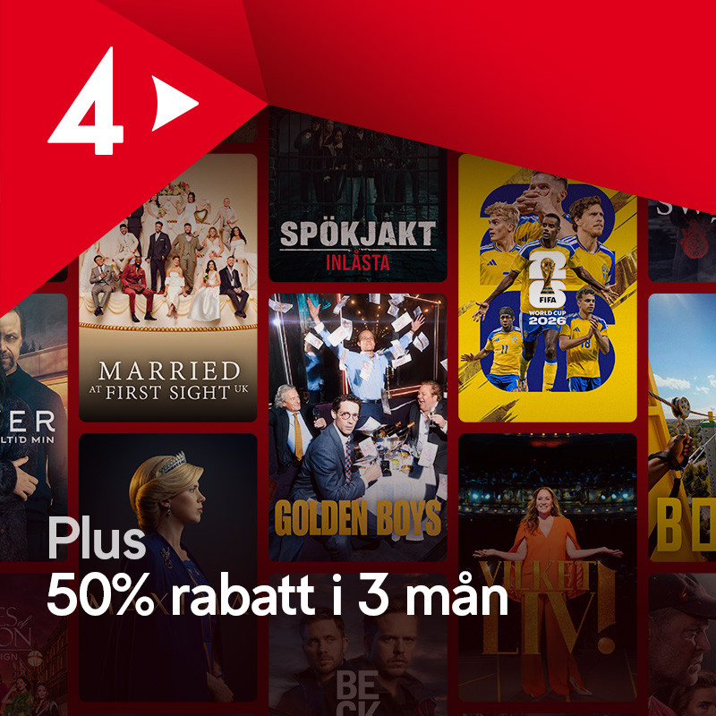 Halva priset hela sommaren med TV4 Play Plus