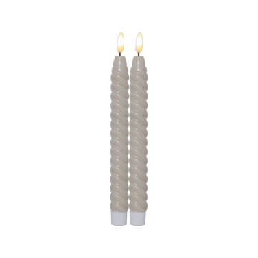 LED Antikljus 2-pack Flamme Swirl